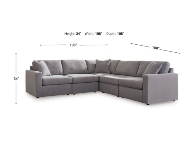 Ashley Modmax Granite 5-Piece Sectional large image number 8