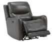 Ashley Galahad Gray Leather Power Headrest Recliner small image number 3