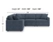 Ashley Modmax Ink 5 Piece Sectional small image number 9