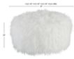 Ashley Galice White Oversized Accent Ottoman small image number 4