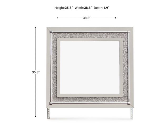 Ashley Furniture Industries In Zyniden Dresser Mirror large image number 6