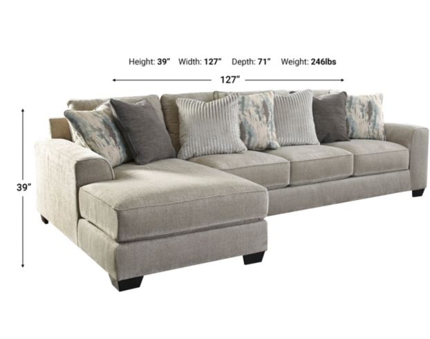 Ashley Ardsley 2-Piece Sectional with Left-Facing Chaise large image number 3
