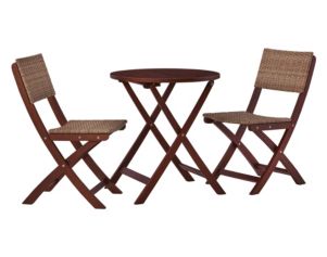 Ashley Safari Peak Brown 3-Piece Table & Chair Set
