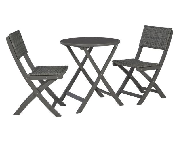 Ashley Safari Peak Grey 3-Piece Table & Chair Set large image number 1