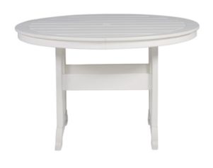 Ashley Crescent Luxe White Dining Table