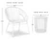 Ashley Mandarin Cape White 3-Piece Table Set small image number 5
