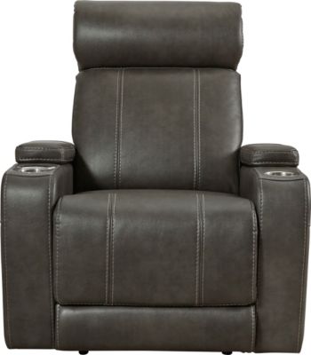 Ashley Screen Time Gray Power Recliner Homemakers