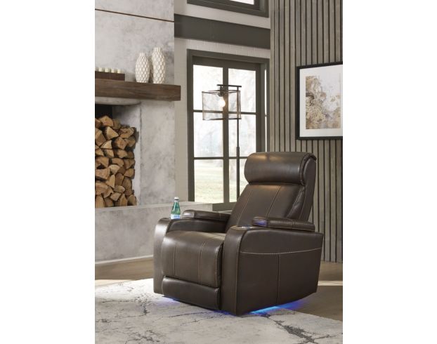 Ashley Screen Time Brown Power Recliner large image number 2
