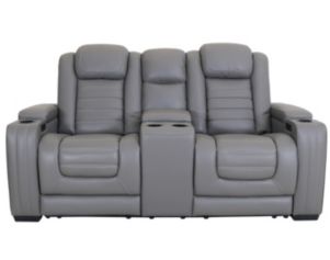 Ashley Backtrack Leather Power Reclining Console Loveseat