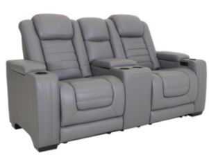 Ashley Backtrack Leather Power Reclining Console Loveseat