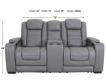 Ashley Backtrack Leather Power Reclining Console Loveseat small image number 9