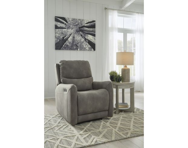 Ashley Next-Gen Gray Power Recliner large image number 2