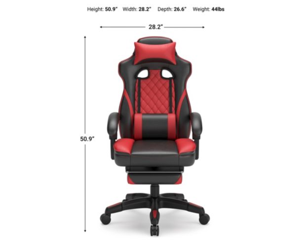 Ashley Lynxtyn Red Gaming Chair large image number 8