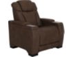 Ashley Strikefirst Nutmeg Leather Power Headrest Recliner small image number 2