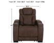 Ashley Strikefirst Nutmeg Leather Power Headrest Recliner small image number 8