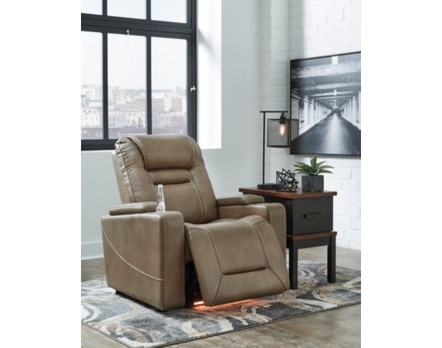 Ashley Crenshaw Brown Power Recliner large image number 4