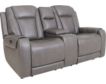 Ashley Card Player Gray Power Reclining Console Loveseat small image number 2