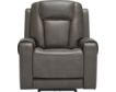 Ashley Card Player Gray Power Recliner small image number 1