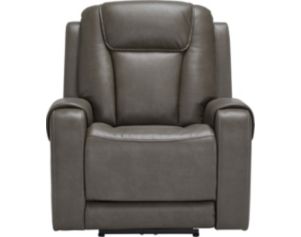 Ashley Card Player Gray Power Recliner