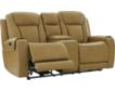 Ashley Card Player Brown Power Reclining Console Loveseat small image number 2
