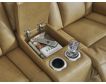 Ashley Card Player Brown Power Reclining Console Loveseat small image number 7