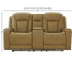 Ashley Card Player Brown Power Reclining Console Loveseat small image number 10