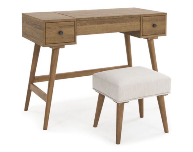 Ashley Thadamere Vanity With Stool large image number 1
