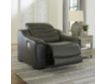 Ashley Center Line Gray Leather Power Recliner small image number 2