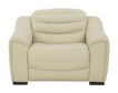 Ashley Center Line Cream Leather Power Recliner small image number 1