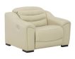 Ashley Center Line Cream Leather Power Recliner small image number 3