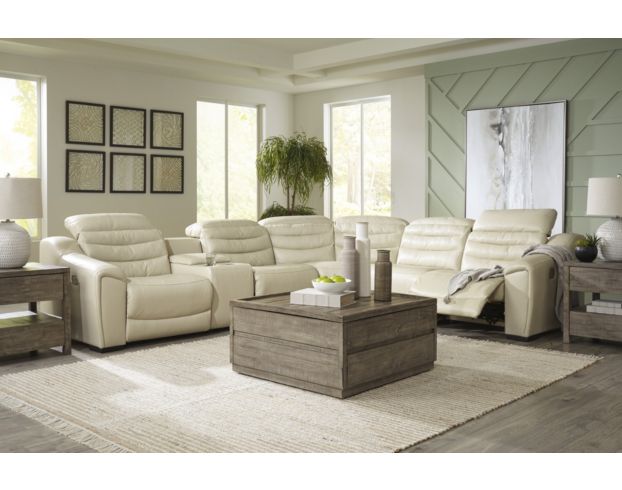Ashley Center Line 6-Piece Leather Power Sectional large image number 2