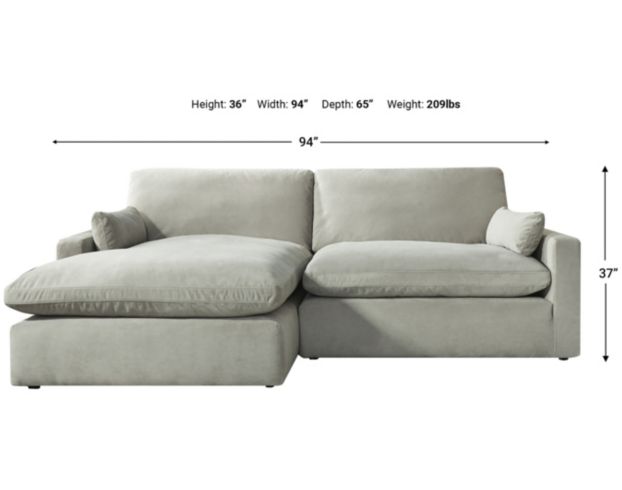 Ashley Sophie Gray 2-Piece Sectional with Left Chaise large image number 3