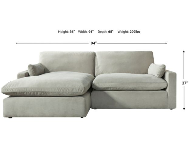 Gray 2 piece sectional with deals chaise