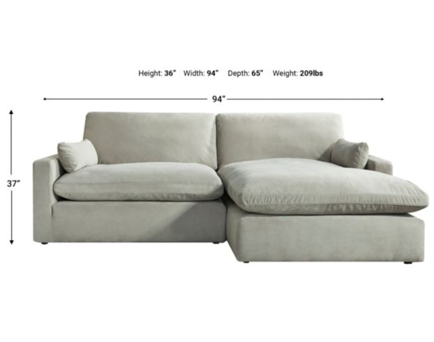 Gray 2 piece deals sectional