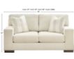 Ashley Maggie Birch Loveseat small image number 9