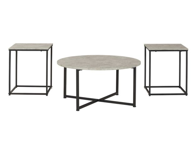 Ashley Lazabon Coffee Table & Two End Tables large image number 1
