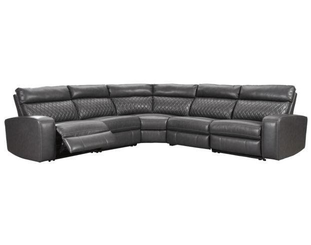 Ashley Samperstone 5-Piece Power Recliner Sectional large image number 3