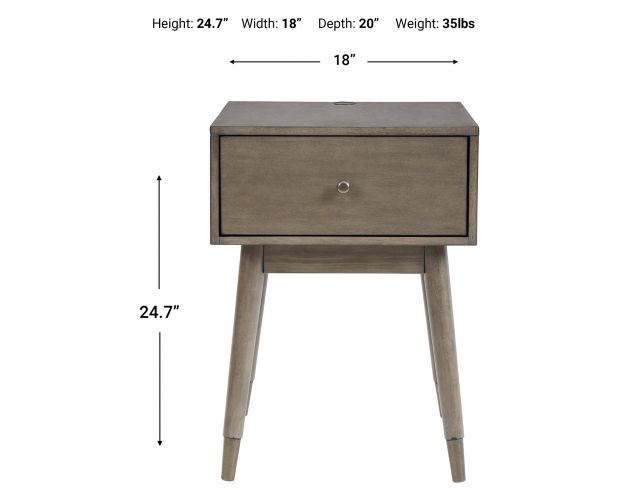 Ashley Paulrich Gray Accent Table large image number 4
