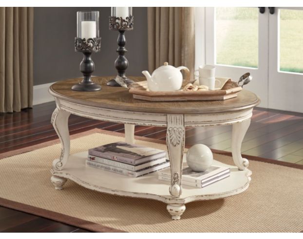 Ashley Realyn Oval Coffee Table | Homemakers