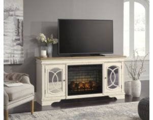 Ashley Realyn TV Stand with Electric Fireplace