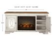 Ashley Realyn TV Stand with Electric Fireplace small image number 3