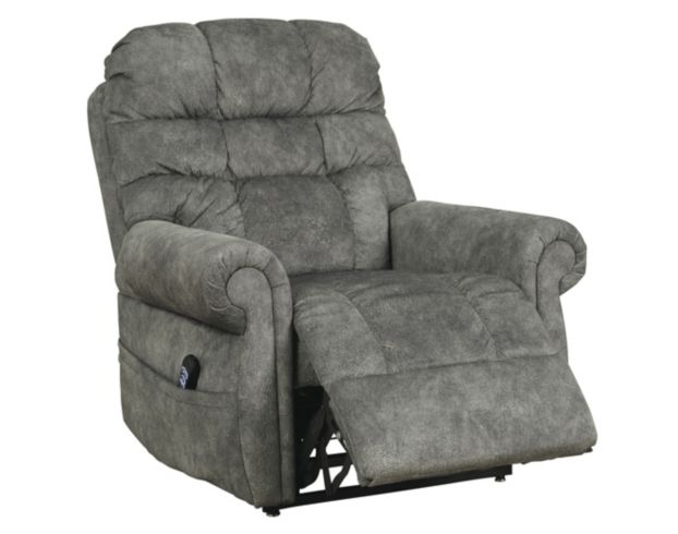 Ashley Mopton Gray Power Lift Recliner large image number 3