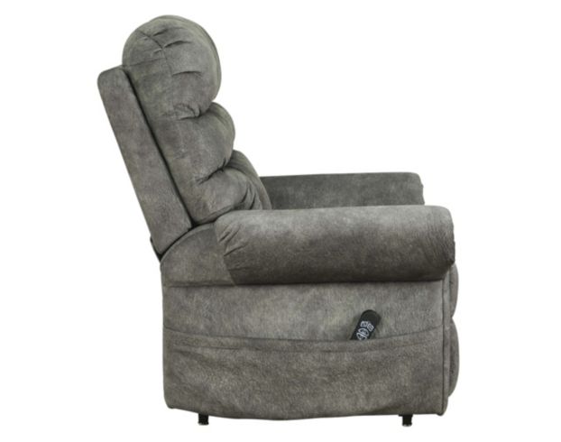 Ashley Mopton Gray Power Lift Recliner large image number 5