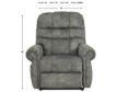 Ashley Mopton Gray Power Lift Recliner small image number 7
