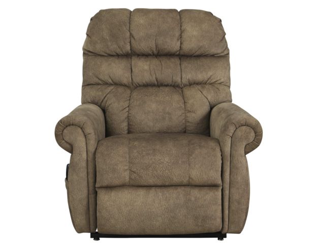 Ashley Mopton Brown Power Lift Recliner large image number 1