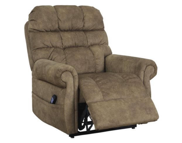 Ashley Mopton Brown Power Lift Recliner large image number 3