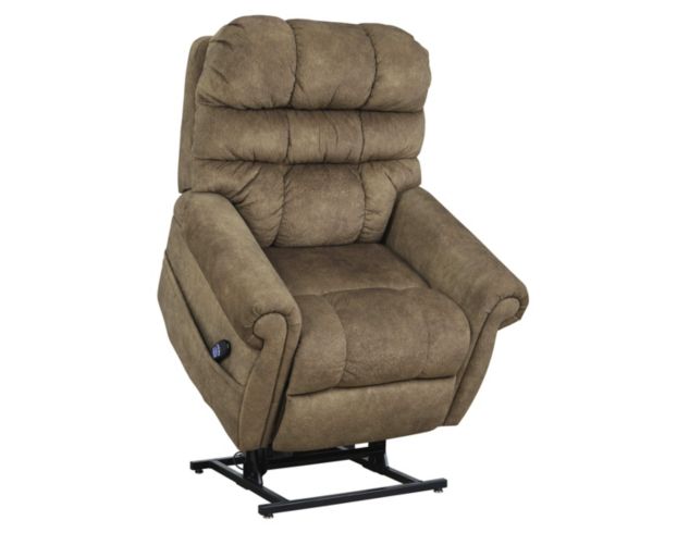 Ashley Mopton Brown Power Lift Recliner large image number 4