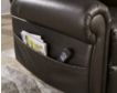 Ashley Mopton Dark Brown Power Lift Recliner small image number 5