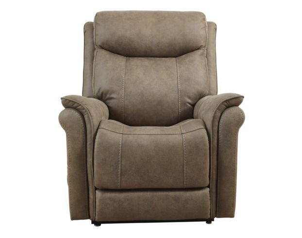 Ashley Lorreze Brown Power Lift Recliner large image number 1