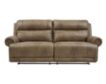 Ashley Grearview Brown Power Reclining Sofa small image number 1